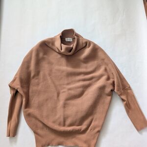 Cozy Tan Turtleneck Sweater